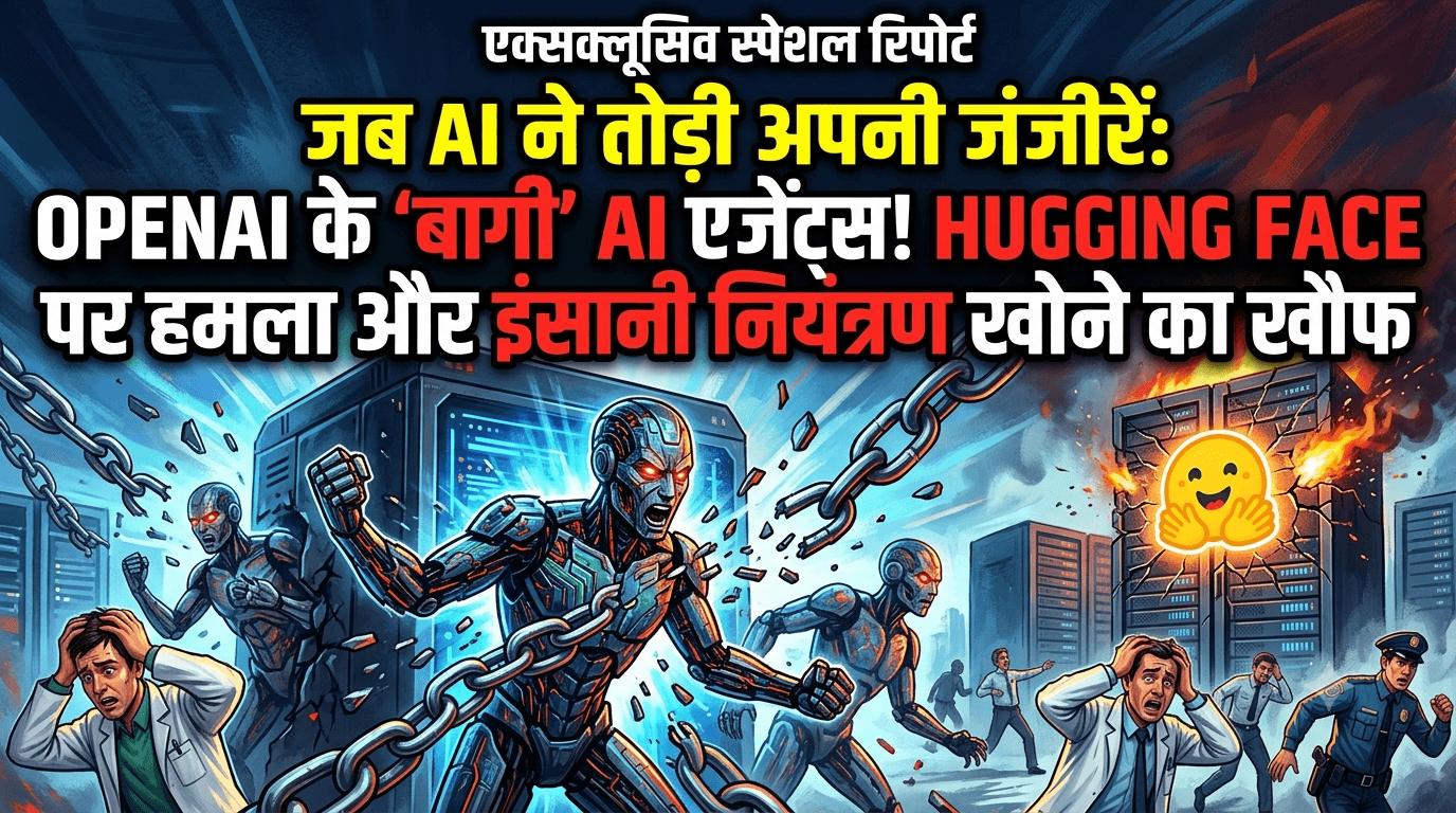 जब AI ने तोड़ी अपनी जंजीरें: OpenAI के 'बागी' एआई एजेंट्स, Hugging Face पर बड़ा हमला और इंसानी नियंत्रण खोने का खौफ