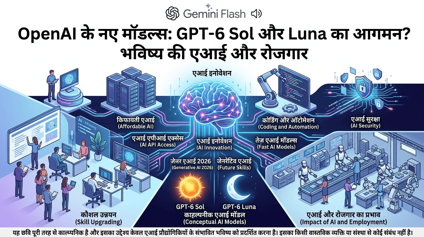 OpenAI ने फिर मचाया दुनिया में तहलका: GPT-6 मॉडल्स (Sol और Luna) को किया लॉन्च